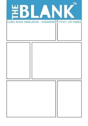 Bild des Verkufers fr The Blank Comic Book Panelbook - Staggered, 7"x10", 127 Pages zum Verkauf von WeBuyBooks