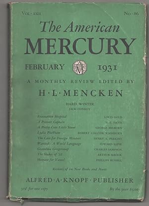 Seller image for The American Mercury February 1931 for sale by Jeff Hirsch Books, ABAA