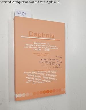 Daphnis Band 30 - 2001 Heft 3-4 : Zeitschrift für Mittlere Deutsche Literatur und Kultur der Früh...