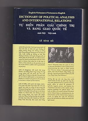 ENGLISH-VIETNAMESE, VIETNAMESE-ENGLISH DICTIONARY OF POLITICAL ANALYSIS AND INTERNATIONAL RELATIONS