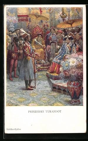 Immagine del venditore per Ansichtskarte Schiller-Zyklus, Prinzessin Turandot venduto da Bartko-Reher