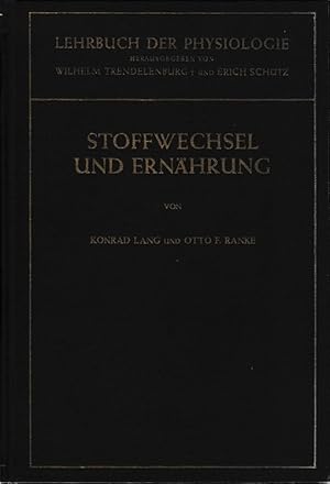 Imagen del vendedor de Stoffwechsel und Ernhrung. a la venta por Versandantiquariat Boller