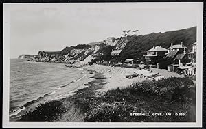 Steephill Cove Postcard Isle Of Wight LOCAL PUBLISHER Real Photo
