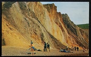 Alum Bay Postcard Isle Of Wight Coloured Cliffs Vintage 1965