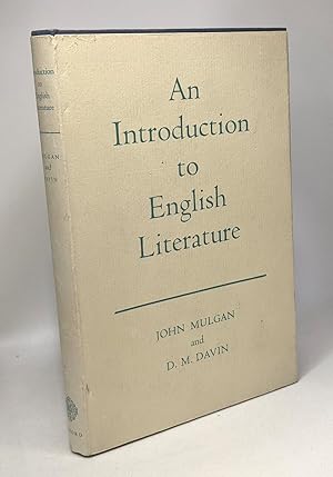 Seller image for An introduction to english literature for sale by crealivres