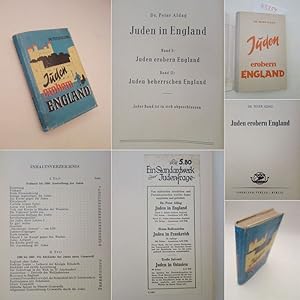 Seller image for Juden erobern England (Juden in England, Band 1) * mit Unbedenklichkeitsbesttigung der P a r t e i a m t l i c h e n P r  f u n g s k o m m i s s i o n d e r N S D A P zum Schutze des NS.-Schrifttums, O r i g i n a l - S c h u t z u m s c h l a g und O r i g i n a l - L e s e z e i c h e n for sale by Galerie fr gegenstndliche Kunst