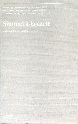 Seller image for Simmel a' la carte for sale by Librodifaccia