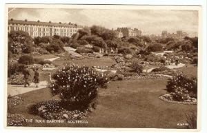 Southsea Postcard Hants Real Photo Rock Gardens Published by Valentine's