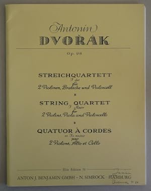 Bild des Verkufers fr Streichquartett, Springquartet, Quatuor A Cordes, Op. 96, 2 Violinen, Bratsche und Violoncell, Viola, Alto et Cello zum Verkauf von Elops e.V. Offene Hnde