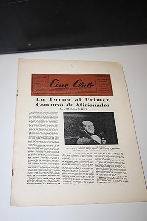 Cine Club. Publicación del Cine Club del Uruguay. Año II, nº 10. Diciembre 1949.