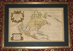  Amerique Septentrionale,  Early Hand Coloured Engraved Map of America L&apos;Amerique Septentrio...