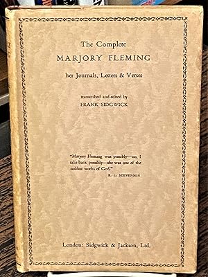 The Complete Marjory Fleming, Her Journals, Letters & Verses