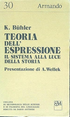 Bild des Verkufers fr Teoria dell'espressione.Il sistema alla luce della storia zum Verkauf von Librodifaccia