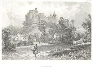 Bild des Verkufers fr Nossen (Sachsen);Historische Ortsansicht mit Schloss zum Verkauf von Antiquariat Kastanienhof