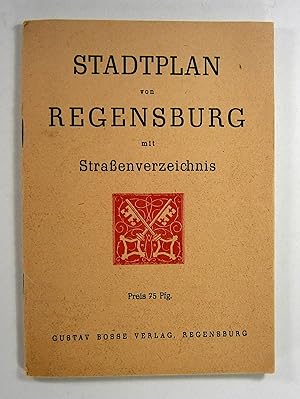 Bild des Verkufers fr Stadtplan von Regensburg mit Straenverzeichnis. Mastab 1:10 000. zum Verkauf von Brbel Hoffmann