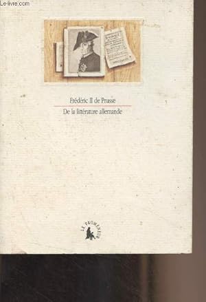 Image du vendeur pour De la littrature allemande, des dfauts qu'on peut lui reprocher, quelles en sont les causes, et par quels moyens on peut les corriger mis en vente par Le-Livre