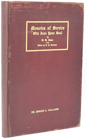 Seller image for [CIVIL WAR] [CONFEDERATE NAVY] MEMOIRS OF SERVICE WITH JOHN YATES BEALL, C.S.N. for sale by BLACK SWAN BOOKS, INC., ABAA, ILAB
