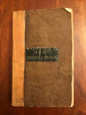 Regulations for the Army of the Confederate States, 1863. Personal Copy of Robert Harper Gray, Co...