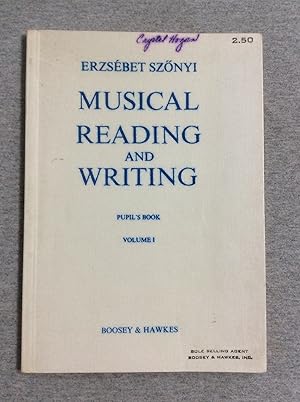 Image du vendeur pour Musical Reading And Writing, Pupil's Book, Volume 1 & Volume 2 mis en vente par Book Nook