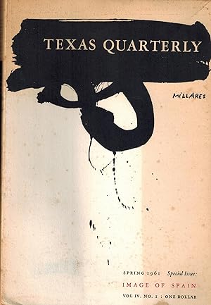Imagen del vendedor de Texas Quarterly - Spring 1961 Special Issue: Image of Spain a la venta por UHR Books