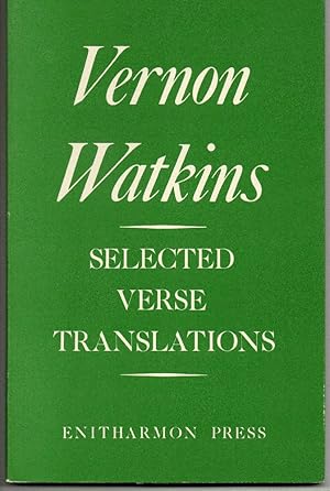 Seller image for Selected Verse Translations for sale by Chaparral Books