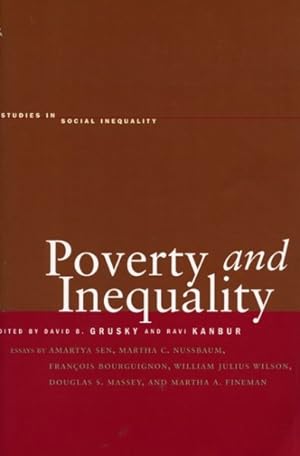 Immagine del venditore per Poverty And Inequality venduto da GreatBookPrices