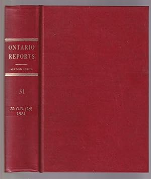 Imagen del vendedor de Ontario Reports (Second Series) Vol. 31 a la venta por Riverwash Books (IOBA)