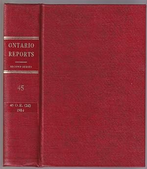 Imagen del vendedor de Ontario Reports (Second Series) Vol. 45 a la venta por Riverwash Books (IOBA)