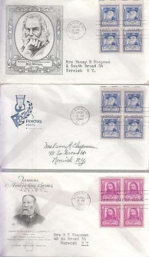 An Archive of Famous Poets Series: Canceled First Day Covers