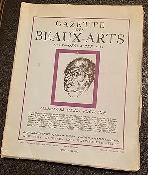 Gazette des Beaux Arts. July - December 1944. Volume Twenty-Six