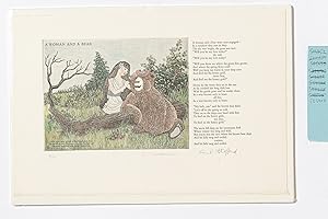 Bild des Verkufers fr [Broadside]: A Woman and a Bear zum Verkauf von Between the Covers-Rare Books, Inc. ABAA