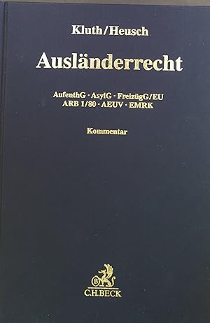 Seller image for Auslnderrecht : AufenthG, AsylG, FreizgG. for sale by books4less (Versandantiquariat Petra Gros GmbH & Co. KG)