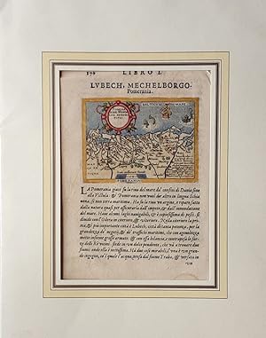 Pomeraniae Wandalice Regionis Tipus. - (altkolorierte Kupferstichkarte / 1590)