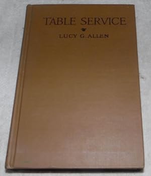 Immagine del venditore per Table Service venduto da Pheonix Books and Collectibles