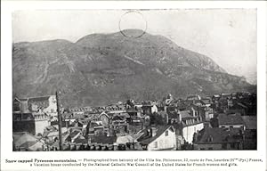 Bild des Verkufers fr Ansichtskarte / Postkarte Pau Pyrnes-Atlantiques, Snow capped Pyrenees mountains zum Verkauf von akpool GmbH