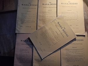The Maha - Bodhi Journal of the Maha-Bodhi Society Vol. 45 No 1-3,6-8,12