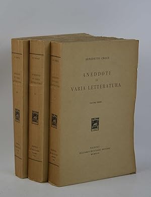 Aneddoti di varia letteratura.