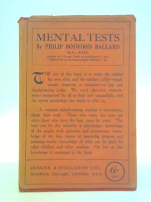 Imagen del vendedor de Mental Tests a la venta por World of Rare Books