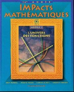 Imagen del vendedor de Impacts Mathmatiques, Module 3 (12e anne) a la venta por Librairie  la bonne occasion