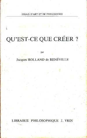 Seller image for Qu'est-ce que crer ? for sale by Librairie  la bonne occasion