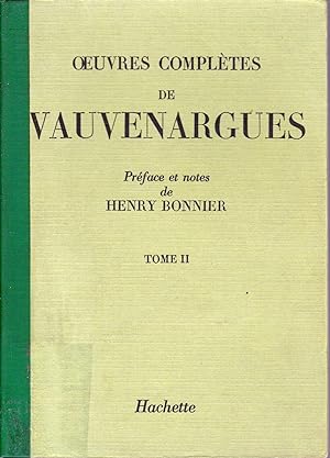 Oeuvres complètes. TOME II.