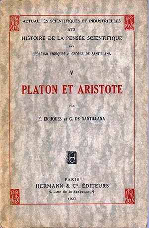 Immagine del venditore per Platon et Aristote. venduto da Librairie  la bonne occasion