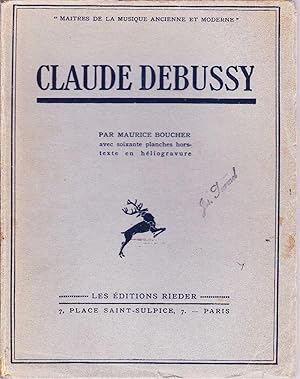 Seller image for Claude Debussy. (Essai pour la connaissance du devenir). for sale by Librairie  la bonne occasion