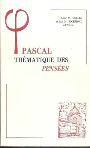 Bild des Verkufers fr Pascal - Thmatique des Penses zum Verkauf von Librairie  la bonne occasion