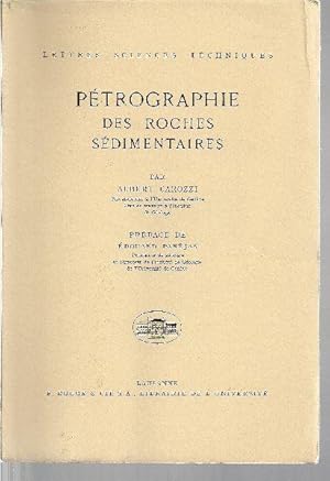 Seller image for Ptrographie des roches sdimentaires. for sale by Librairie  la bonne occasion