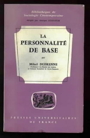 Imagen del vendedor de La personnalit De Base a la venta por Librairie  la bonne occasion