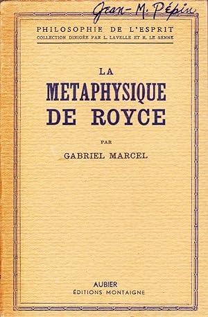 Immagine del venditore per La mtaphysique de Royce. venduto da Librairie  la bonne occasion