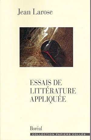 Seller image for Essais de littrature applique. for sale by Librairie  la bonne occasion