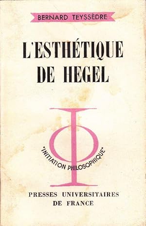 Seller image for L'esthtique de Hegel. for sale by Librairie  la bonne occasion