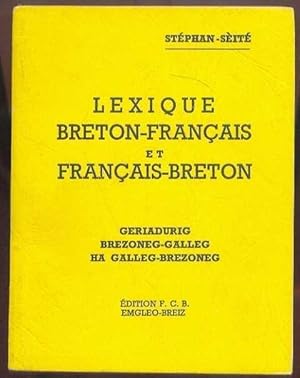Image du vendeur pour Lexique Breton-Franais et Franais-Breton mis en vente par Librairie  la bonne occasion